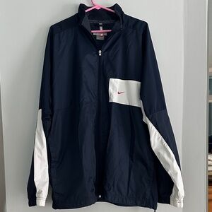 Nike Windbreaker Long Sleeve Golf Lightweight Jacket Men’s MMIV Navy Sz XXL